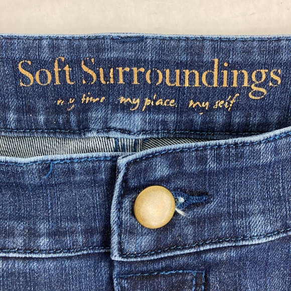 Soft Surroundings Skinny High Waist Jeans Sz L - Picture 6 of 7